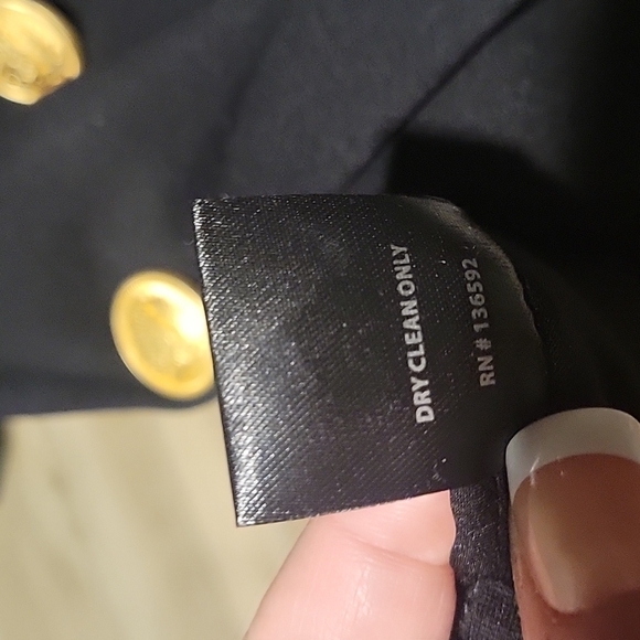 NEW! THALIAN Jilly Black Knit Double Breasted Blazer XS. - Picture 8 of 8